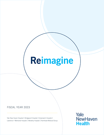 YNHHS FY23 Annual Report Cover
