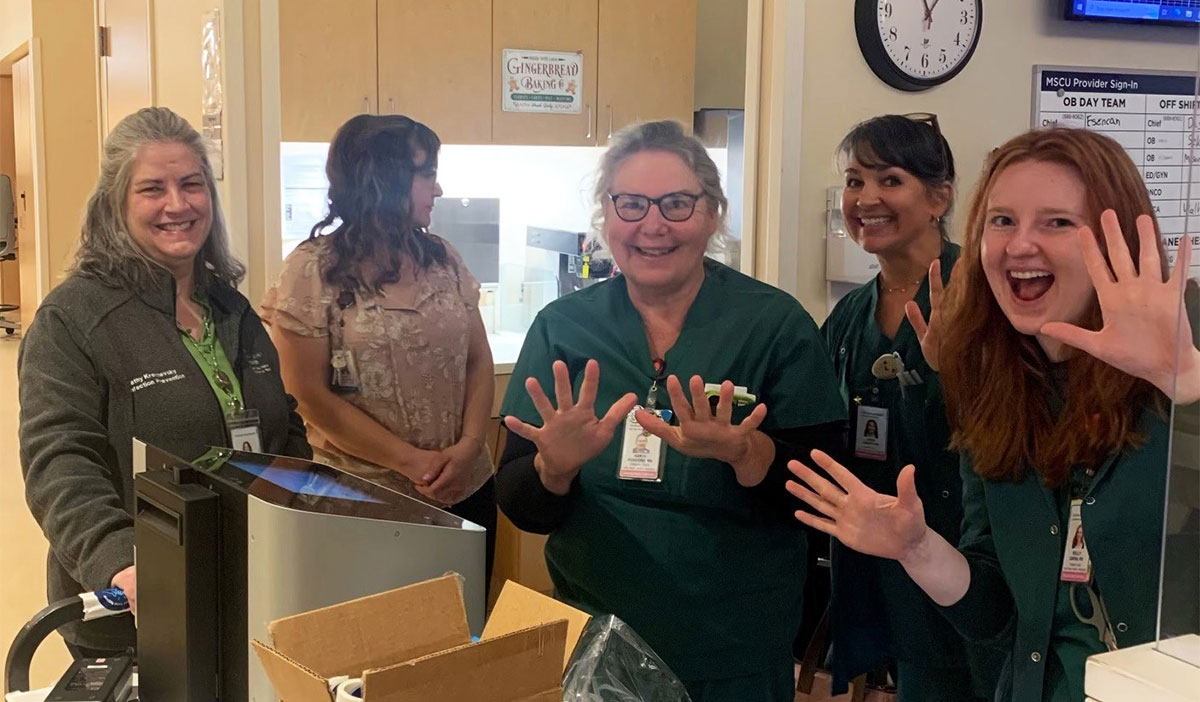 Kathy Krechevsky, Nichola Gotheil-Weinstock, Karen Rendero, RN, Asha Evans, RN, and Reilly Carini, RN