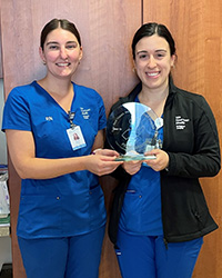 Olivia Greco, RN, (left) and Lizete Dos Santos, RN